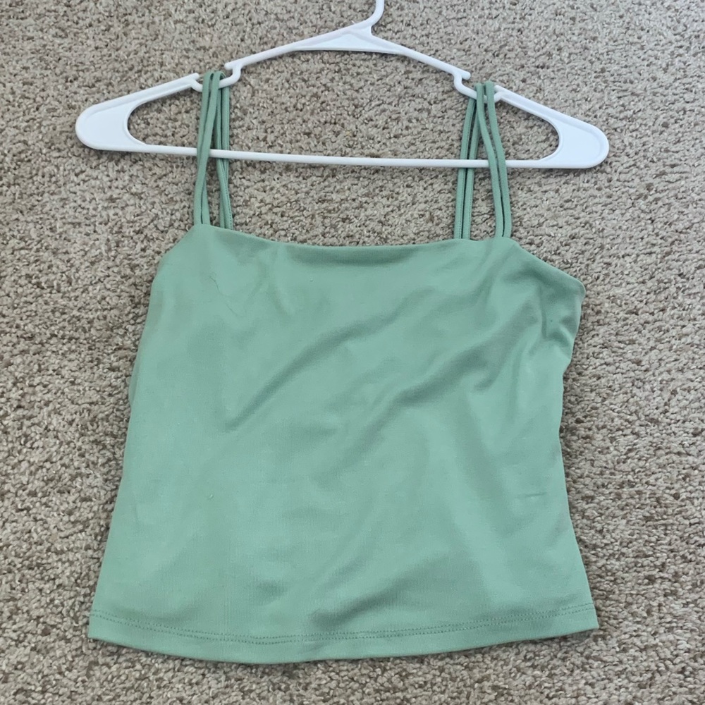 Strappy Green Tank